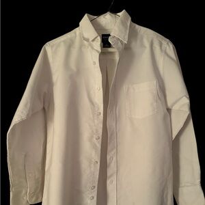 White long sleeve button down shirt